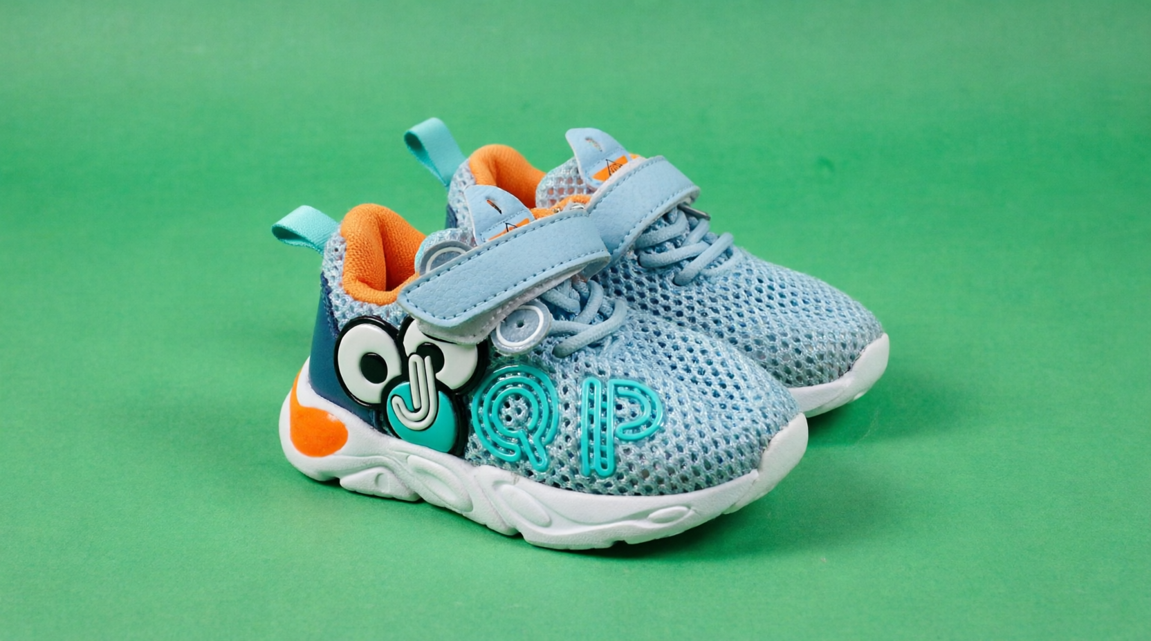 Kids' Blue Cartoon Character Sneakers