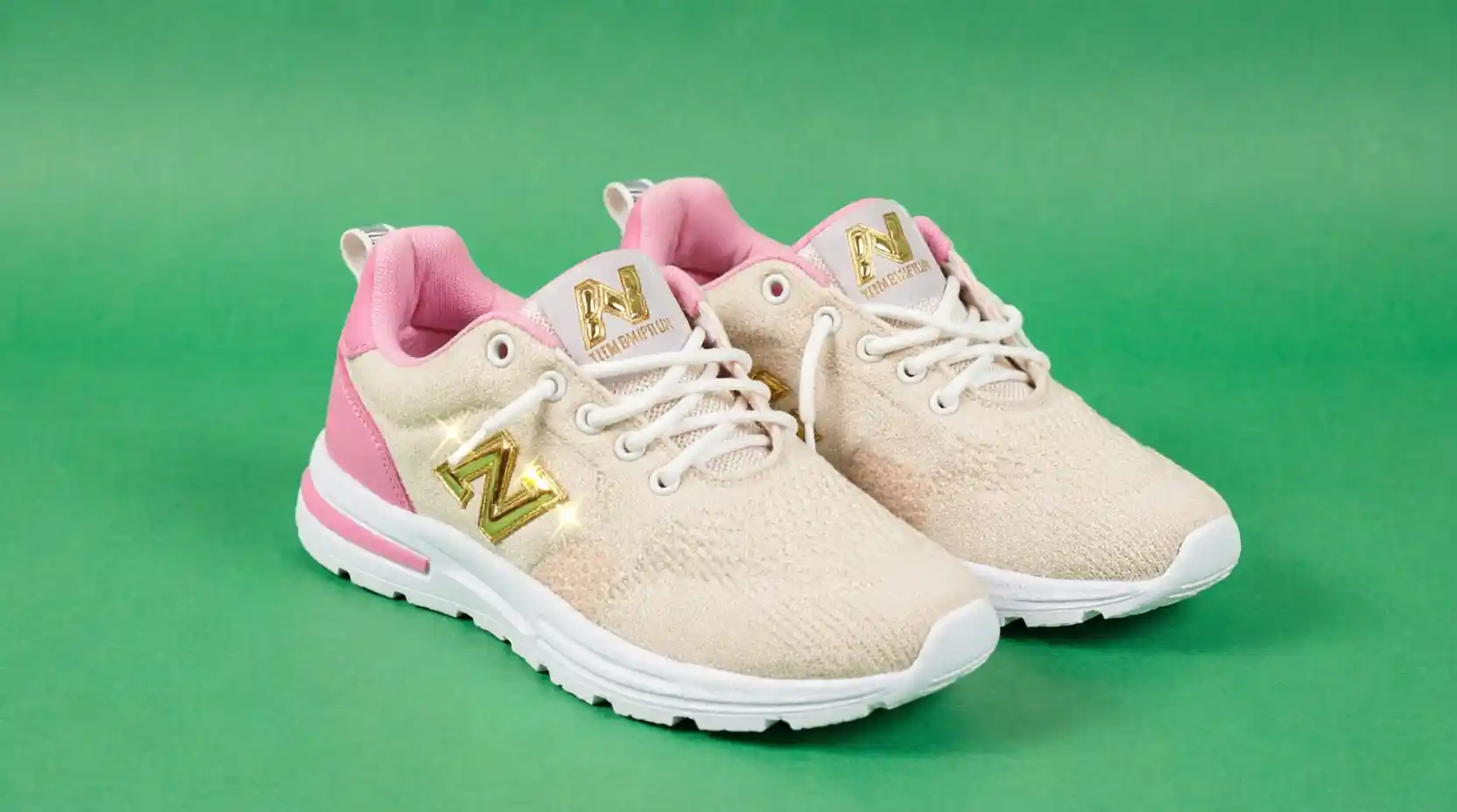 Beige &amp; Pink New Balance Sneakers - Size 5.5 (EU 37)
